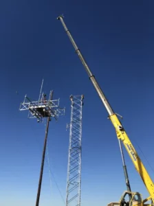 Communication Tower Crane Lift